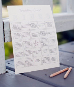 Wedding Guest Bingo